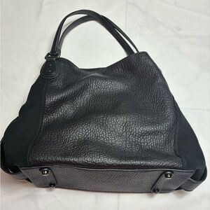Coach Black Leather Hobo Bag